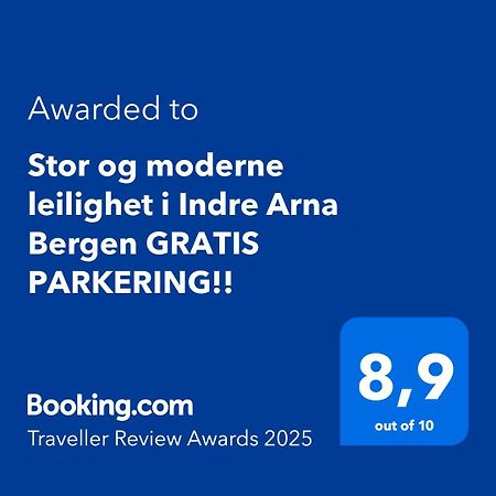 Stor Og Moderne Leilighet I Indre Arna Bergen Gratis Parkering!! Екстер'єр фото
